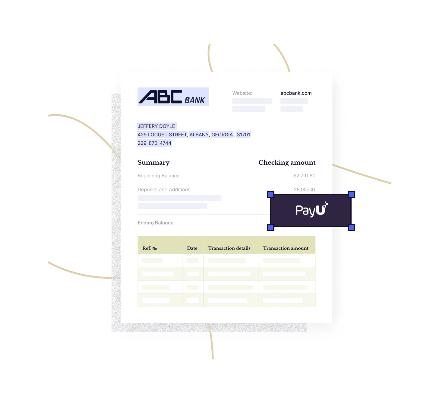 Bank Statement Case Study of PayU