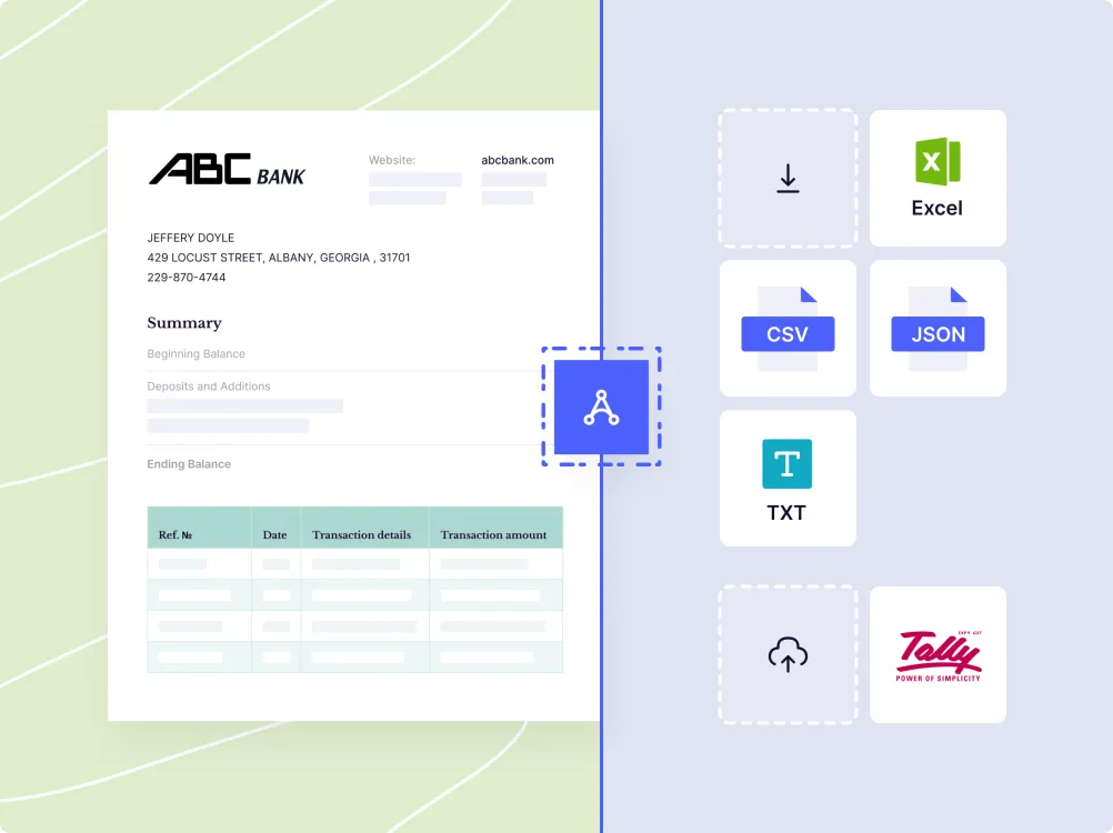 Export data to a variety of applications and formats