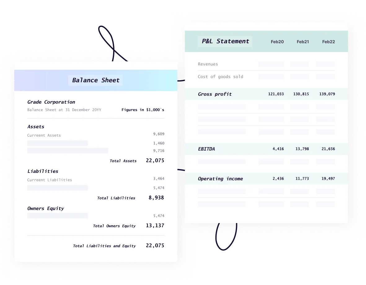 Auto-classification of different types of financial statements