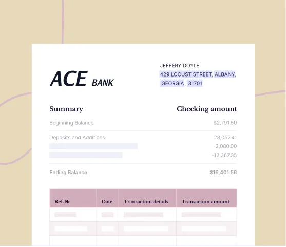 Transaction and Bank Statement