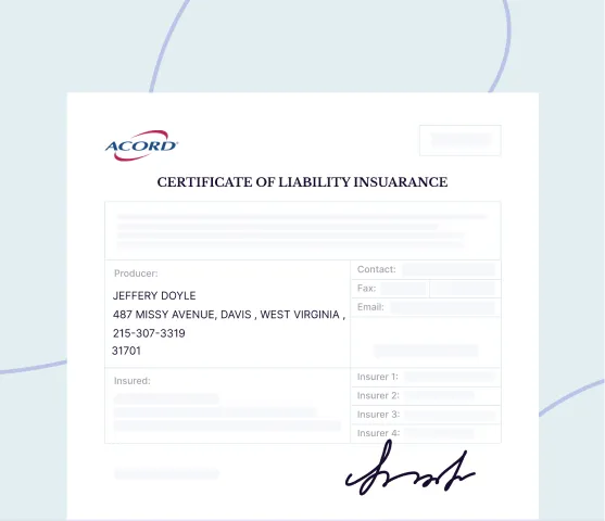 Insurance and ACORD forms