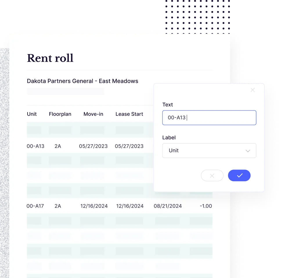 Extracting Data from Rent Rolls