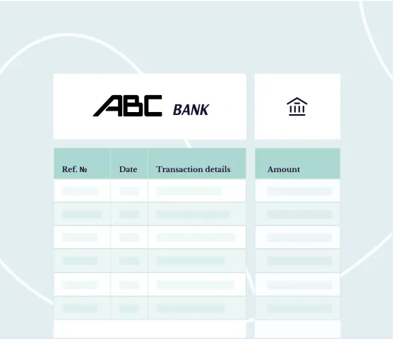 Bank Statement Illustration