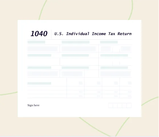 IRS Tax Return 1040 Example